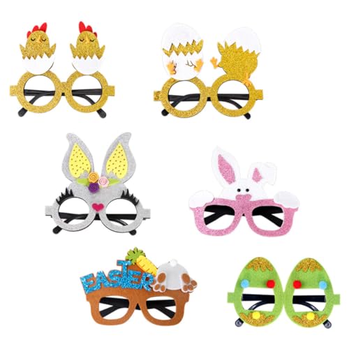 ibasenice 6st Ostern Brillengestell Ostereier Zum Dekorieren Rave-brille Partygeschenke Für Kinderbrillen Partybecher Neon-accessoires Rechteckige Sonnenbrille Für Damen Led-brille Gefühlt ibasenice 6st Ostern Brillengestell Ostereier Zum Dekorieren Rave-brille Partygeschenke Für Kinderbrillen Partybecher Neon-accessoires Rechteckige Sonnenbrille Für Damen Led-brille Gefühlt von ibasenice