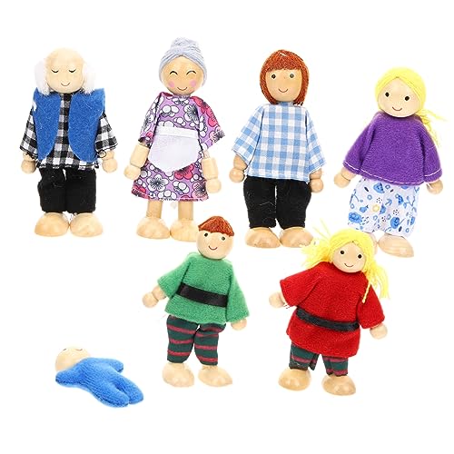 ibasenice Doll House Figuren Puppen 7 Teiliges Set Aus Dekorativen Holzfiguren Für Familienrollenspiel Puppen Bewegliche Miniaturpuppen Für Kleinkinder Und Erwachsene Ideales Für Fantasievolles ibasenice Doll House Figuren Puppen 7 Teiliges Set Aus Dekorativen Holzfiguren Für Familienrollenspiel Puppen Bewegliche Miniaturpuppen Für Kleinkinder Und Erwachsene Ideales Für Fantasievolles von ibasenice