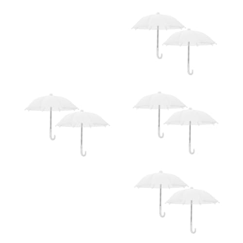 ibasenice 8 STK Mini-Regenschirm Kleiner Regenschirm small Umbrella Mädchenspielzeug Regenschirme für Regen Miniatur Regenschirmmodell Miniatur-Szenenmodell Kleidung Dekorationen Puppe von ibasenice