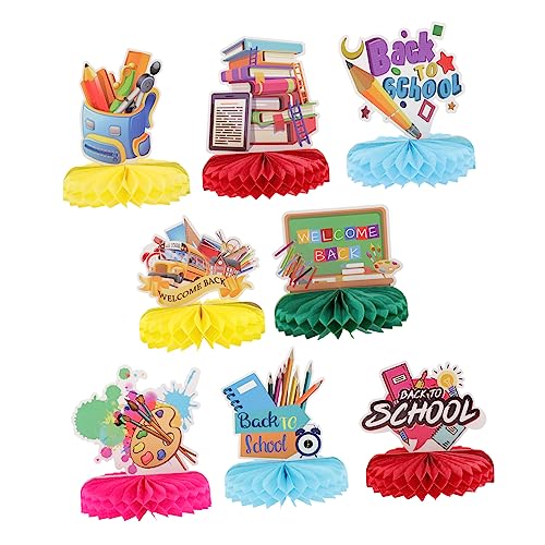 ibasenice 8 Stück Back to School Honeycomb-Setup Schuldekorationen Abschlussfeier Dekorationen groovig Classroom Decorations Party Sachen Willkommen zurück Dekorationen Partygeschenke Papier ibasenice 8 Stück Back to School Honeycomb-Setup Schuldekorationen Abschlussfeier Dekorationen groovig Classroom Decorations Party Sachen Willkommen zurück Dekorationen Partygeschenke Papier von ibasenice