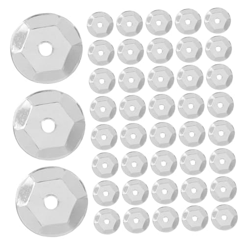 ibasenice 800 Stück Runde Pailletten mit Löchern Silber für DIY Bastelprojekte Dekoration Mode und Kreative Gestaltung für Persönliche und Festliche Anlässe ibasenice 800 Stück Runde Pailletten mit Löchern Silber für DIY Bastelprojekte Dekoration Mode und Kreative Gestaltung für Persönliche und Festliche Anlässe von ibasenice