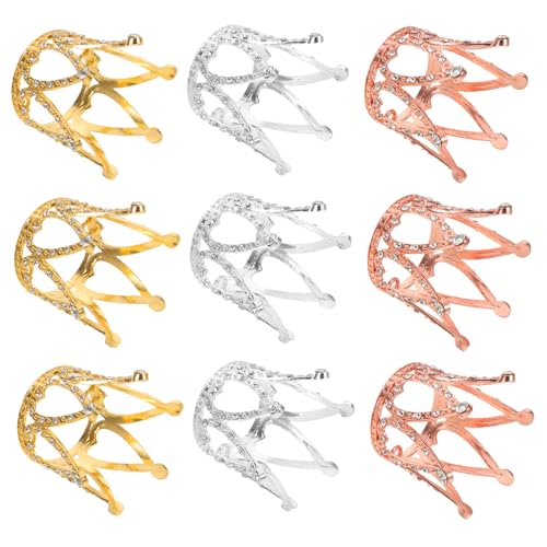 ibasenice 9 Stück Teiliges Crown Cupcake Topper mit Funkelnden Tiara-ornamenten in Gold Silber und Roségold Leichte Wiederverwendbare Kronen für Mädchen Geburtstags Hochzeitskuchen ibasenice 9 Stück Teiliges Crown Cupcake Topper mit Funkelnden Tiara-ornamenten in Gold Silber und Roségold Leichte Wiederverwendbare Kronen für Mädchen Geburtstags Hochzeitskuchen von ibasenice