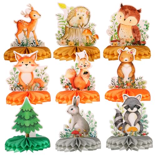ibasenice 9 Stück tierische Wabenornamente Geburtstag Fälschung erste Waldbabydusche Partydekorationen Waldtiere Party Sachen Partyzubehör Wabenkugeldekore Party-Layout-Requisite Papier ibasenice 9 Stück tierische Wabenornamente Geburtstag Fälschung erste Waldbabydusche Partydekorationen Waldtiere Party Sachen Partyzubehör Wabenkugeldekore Party-Layout-Requisite Papier von ibasenice