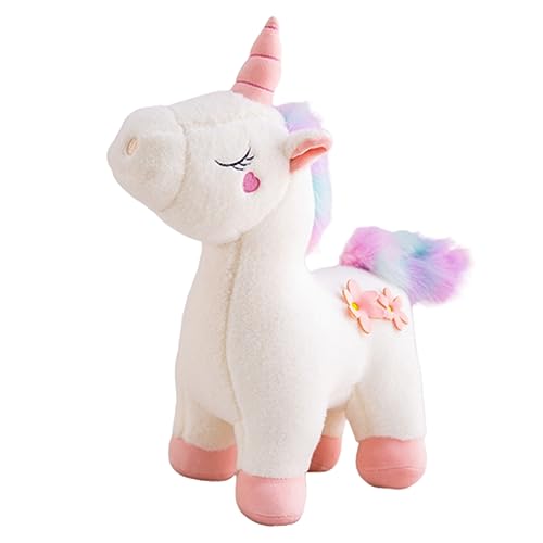 ibasenice Adorable Einhorn Kuscheltier Weicher Plüschstoff Perfektes Für Mädchen Als Dekoration Für Sofa Auto Oder Büro von ibasenice