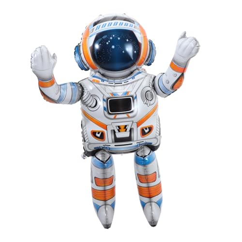ibasenice Astronautenballon ballonie kidsballonie gasballon geburtstags luftbalons erste Dekoration Party äußere Helium Platz Ballonstütze Aufblasbare Luftballons pa Aluminium von ibasenice