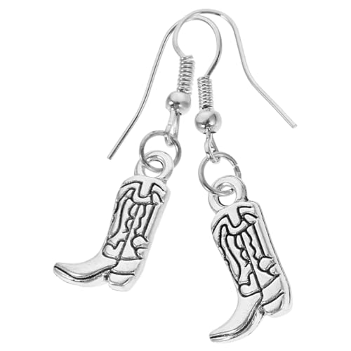 ibasenice Cowgirl Ohrringe Damen Western Schmuck mit Stiefel Anhänger Hakenverschluss Modischer Ohrschmuck für Alltag und Besondere Anlässe Geschenkidee für Frauen von ibasenice