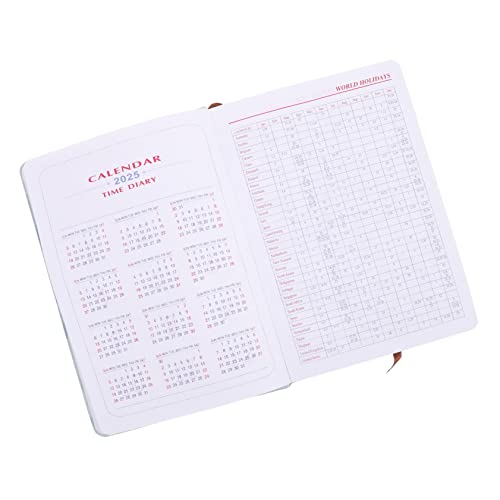 ibasenice Englischer Planer Notizbuch mit Elastischem Verschluss Tragbares Tages und Wochenplaner Notizheft Robustes Schreibbuch für Studium Büro Reise und Tägliche Organisation ibasenice Englischer Planer Notizbuch mit Elastischem Verschluss Tragbares Tages und Wochenplaner Notizheft Robustes Schreibbuch für Studium Büro Reise und Tägliche Organisation von ibasenice