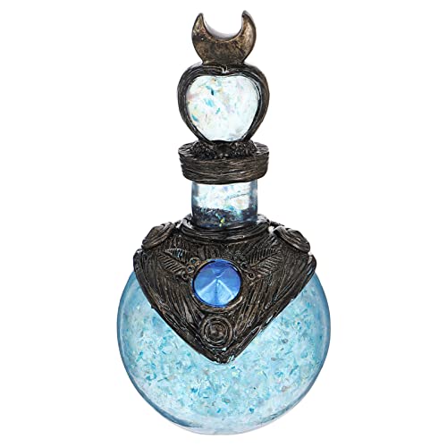ibasenice Foto Requisiten Und Vintage Verzierung Schmuck Mond Desktop Blau Lieblich Zubehör Nachfüllbar Glänzend Magisch Harz Auto Magische Flasche Wicca Deko von ibasenice