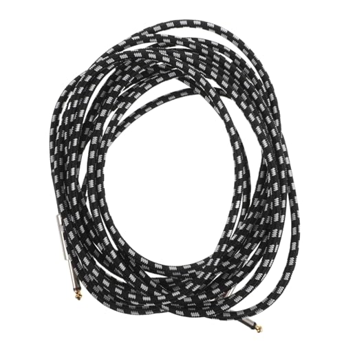 ibasenice Gitarrenkabel Geräuschreduzierung Gerades und Abgewinkeltes Instrumentenkabel für Gitarre Bass Keyboard Mikrofon Stabiler Einfaches Setup Langlebig und Vielseitig von ibasenice