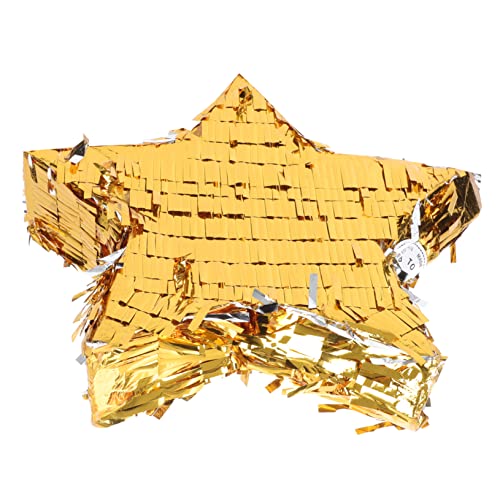 ibasenice Gold Folien Stern Pinata Kindergeburtstag Partyspielzeug Sternförmige Spielrequisite für Innen und Außen Nachfüllbar mit Süßigkeiten Kreatives Partyzubehör für Mädchen und Jungen ibasenice Gold Folien Stern Pinata Kindergeburtstag Partyspielzeug Sternförmige Spielrequisite für Innen und Außen Nachfüllbar mit Süßigkeiten Kreatives Partyzubehör für Mädchen und Jungen von ibasenice