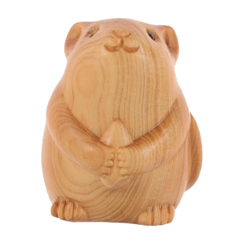 ibasenice Handgeschnitzte Holzfigur Hamster Statue Mini Holzschnitzerei Dekor Für Garten Wohnzimmer Tisch Regal Geschenk ibasenice Handgeschnitzte Holzfigur Hamster Statue Mini Holzschnitzerei Dekor Für Garten Wohnzimmer Tisch Regal Geschenk von ibasenice