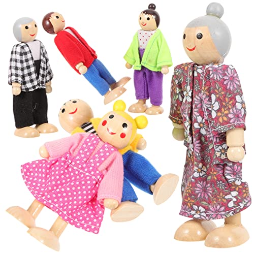 ibasenice Holzfiguren Familie Set Aus Holzpuppen Miniatur Familienfiguren Für Puppenhaus Bewegliche Spielzeugfiguren Für 6 Teiliges Familienset Zum Und Dekorieren Holzfiguren Puppenhaus ibasenice Holzfiguren Familie Set Aus Holzpuppen Miniatur Familienfiguren Für Puppenhaus Bewegliche Spielzeugfiguren Für 6 Teiliges Familienset Zum Und Dekorieren Holzfiguren Puppenhaus von ibasenice