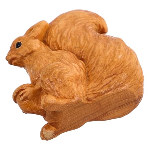 ibasenice Holzschneide handgefertigte Dekorationen Mini-Zubehör Süße Tierornamente Holz Tierische für Mini-Eichhörnchen-Statuen tierische Tischdekoration hölzern Light Brown ibasenice Holzschneide handgefertigte Dekorationen Mini-Zubehör Süße Tierornamente Holz Tierische für Mini-Eichhörnchen-Statuen tierische Tischdekoration hölzern Light Brown von ibasenice