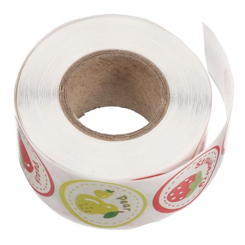 ibasenice Klassenzimmer Belohnungsaufkleber Früchte Sticker Selbstklebend Erdbeere Banane Motivationsaufkleber für Scrapbooking DIY Basteln von ibasenice