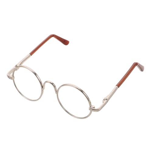 ibasenice Mini-puppenbrille, Runde Brille, DIY-anziehzubehör Für Puppen, Süße Brillen-Requisiten Für Puppenhaus- , Fotografie, Basteln von ibasenice