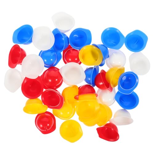 ibasenice Miniatur-Bauhut 40 Stück Mini-Bauhelm Spielzeug-Bauschutzhelme Puppenhüte Plastikflaschen-Topper-Hüte Für Partys von ibasenice