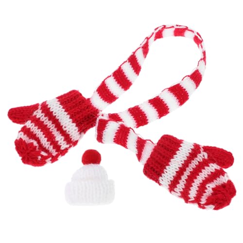 ibasenice Miniatur-strickmützen Schals Babygeschenk Für Weihnachtsdekorationen Basteln von ibasenice