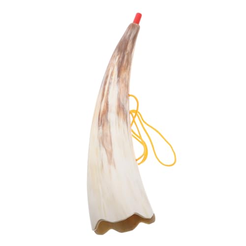 ibasenice Ox Horn Party Horn Authentisches Kostümzubehör für Halloween und Piraten Events Natürliches Material für Cosplay und Themenfeiern von ibasenice