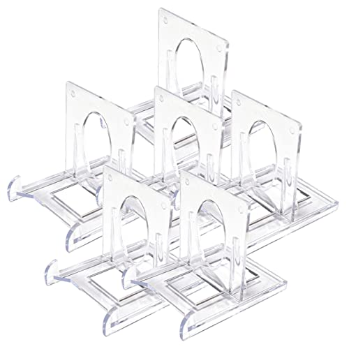 ibasenice Plate Holder 6 Stücke Steht Karten Dekoration Durchsichtig Ständer Rack Staffeleien Teller Staffelei Halter Bilder Anzeigen Plateholder von ibasenice