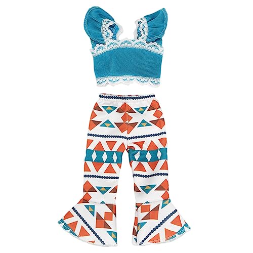 ibasenice Puppenkleidung Puppen Set Puppen Kleidung Puppenoutfit Puppenmode Puppenjumpsuit Exquisite Puppen-Outfits Urlaubspuppen-Outfits Puppenzubehör Exquisite Kleidung für Puppen Stoff von ibasenice