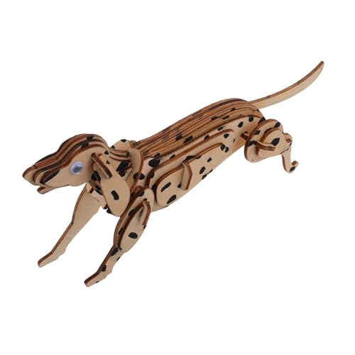 ibasenice Puzzle- aus Holz holzspielzeug interaktives kreatives handwerkskunst holzfigur Tiermodell selber Machen Denksport aus Holz Holzhund -Puzzle Khaki ibasenice Puzzle- aus Holz holzspielzeug interaktives kreatives handwerkskunst holzfigur Tiermodell selber Machen Denksport aus Holz Holzhund -Puzzle Khaki von ibasenice