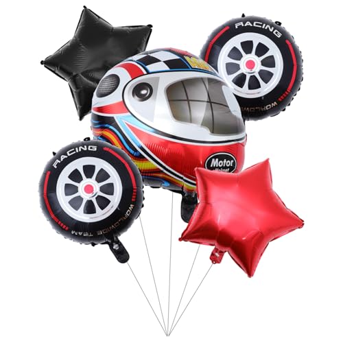ibasenice Rennhelm Folienballons Set Teilig Aluminiumfolie Langlebig Geburtstagsdeko Auto Party Dekorationen Racing Motto für ibasenice Rennhelm Folienballons Set Teilig Aluminiumfolie Langlebig Geburtstagsdeko Auto Party Dekorationen Racing Motto für von ibasenice
