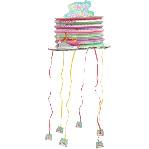 ibasenice Schnur Einhorn-Piñata Girlande groovig Dekorationen zappeln Pinata party halloween toys party decoration toys for kid toys Laternen-Piñata Party-Piñata Papier von ibasenice