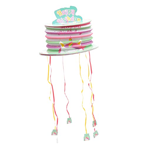 ibasenice Schnur Einhorn-Piñata Kinderspielzeug Miniaturdekoration lustige Piñata Mädchen Spielzeug Spielzeuge Laternen-Pinata-Spielzeug Party-Piñata Tier Draht ziehen Partybedarf schmücken von ibasenice