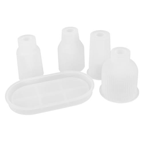 ibasenice Silikonform Set für Vasen Teiliges Diy Blumentopf Gießform Set mit Tablett Praktische Silikonformen für Kreative Bastelideen für Epoxidharz und Deko Vasen von ibasenice