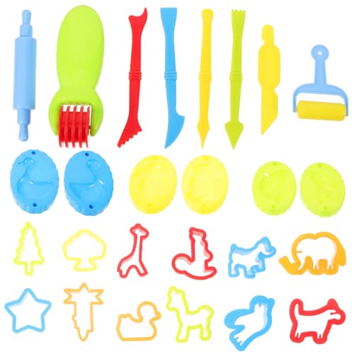 ibasenice Teiliges Clay Molding Kit mit Bunten Kinderfreundlichen Modellierwerkzeugen Griffig und Vielseitig für Kreative Knetspielzeuge Fördert Feinmotorik und Fantasie von ibasenice
