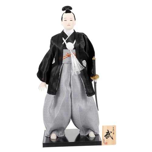 ibasenice Traditionelle Japanische Samurai-Maneki-Neko-Puppe Kompakt Und Bezaubernd Für Liebhaber Japanischer Dekoration von ibasenice