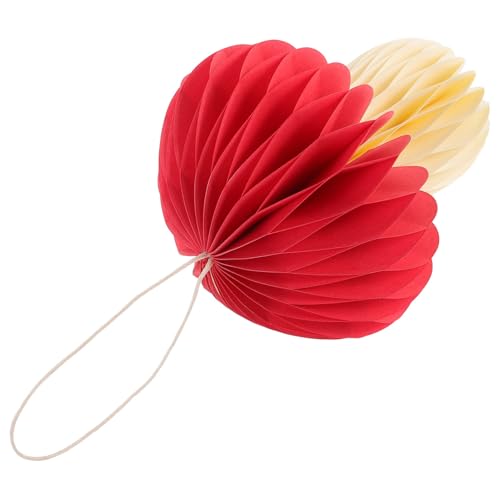 ibasenice Pilz-wabendekor 3D-papierpilz-Ornament für Schaufenster von ibasenice