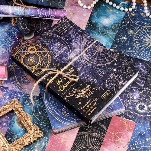 icceemee 160 Blatt Sternenhimmel Scrapbook Papier, Journaling Scrapbook Supplies Craft Collage Papier Set, Junk Journal Bullet Journal Poster Raumdekor für Kartenherstellung Dekorative Geschenke icceemee 160 Blatt Sternenhimmel Scrapbook Papier, Journaling Scrapbook Supplies Craft Collage Papier Set, Junk Journal Bullet Journal Poster Raumdekor für Kartenherstellung Dekorative Geschenke von icceemee
