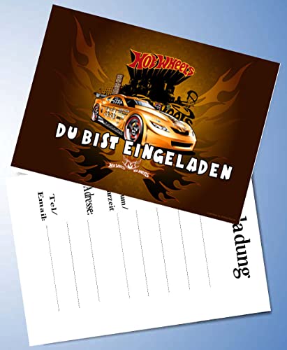 ich 10 Einladungskarten für Geburtstag Partys und Kindergeburtstag Kompatibel mit Hot Wheels Nr. 3 ich 10 Einladungskarten für Geburtstag Partys und Kindergeburtstag Kompatibel mit Hot Wheels Nr. 3 von ich
