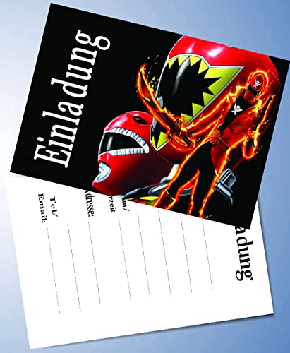 10 Einladungskarten für Geburtstag Partys und Kindergeburtstag Kompatibel mit Power Rangers Nr. 2 10 Einladungskarten für Geburtstag Partys und Kindergeburtstag Kompatibel mit Power Rangers Nr. 2 von ich
