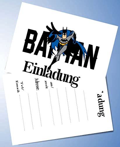 ich 10 Einladungskarten für Geburtstag Partys und Kindergeburtstag kompatibel mit Batman Nr. 6 von ich