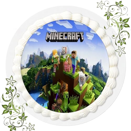FONDANT Tortenbild, Zuckerbild mit Motiv, Essbares Foto für Torten, Tortenbild, Tortenaufleger Ø 20cm FONDANT MINECRÅFT Nr. 1 FONDANT Tortenbild, Zuckerbild mit Motiv, Essbares Foto für Torten, Tortenbild, Tortenaufleger Ø 20cm FONDANT MINECRÅFT Nr. 1 von ich