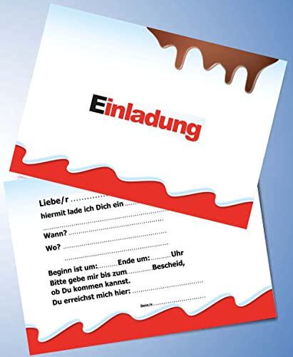 ich 10 Einladungskarten für Geburtstag Partys und Kindergeburtstag kompatibel mit Kinderriegel Nr. 1 ich 10 Einladungskarten für Geburtstag Partys und Kindergeburtstag kompatibel mit Kinderriegel Nr. 1 von ich