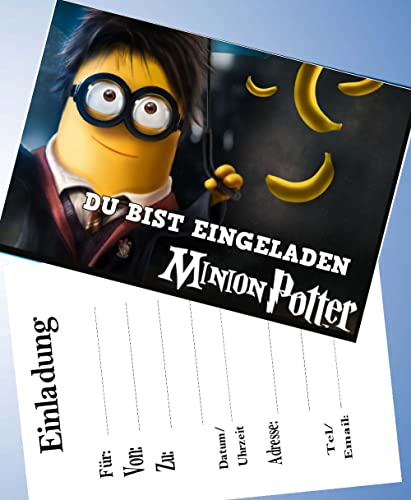 ich 12 Einladungskarten + 12 Umschläge für Geburtstag Partys und Kindergeburtstag kompatibel mit Harry Potter Nr. 7 ich 12 Einladungskarten + 12 Umschläge für Geburtstag Partys und Kindergeburtstag kompatibel mit Harry Potter Nr. 7 von ich