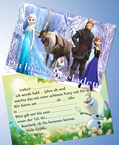 ich 12 Einladungskarten & 12 Umschläge für Geburtstag Partys und Kindergeburtstag Frozen Die Eiskönigin Nr. 3 ich 12 Einladungskarten & 12 Umschläge für Geburtstag Partys und Kindergeburtstag Frozen Die Eiskönigin Nr. 3 von ich