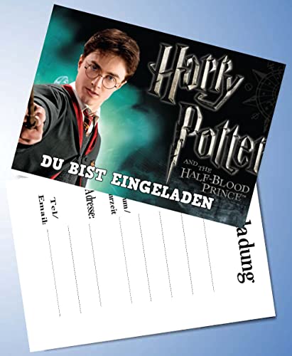 ich 12 Einladungskarten & 12 Umschläge für Geburtstag Partys und Kindergeburtstag kompatibel mit Harry Potter Nr. 5 von ich