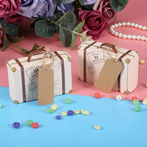 idalinya Neuartige Mini-Koffer Tragbare Candy Box, Candy Boxes 50 Stück/Set Candy Geschenkbox, Geburtstag für Hochzeitsfeier von idalinya