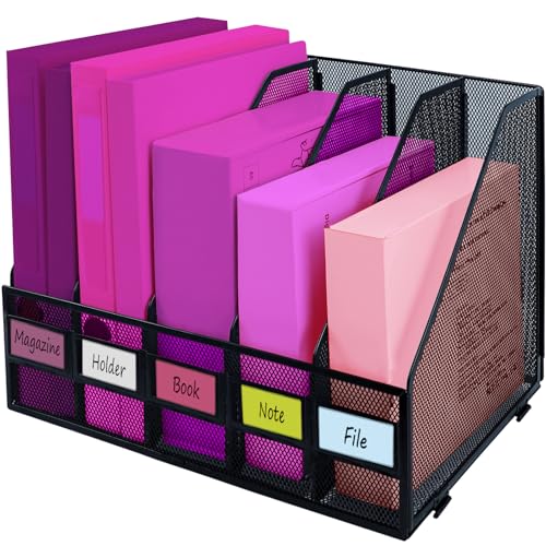 ideallife 5 Fächer Stehsammler A4 aus Metall, Zeitschriften und Mappen bis Format A4, Ablage für Dokumente Hefte, Archivbox, Zeitschriftenhalter für Heim, Büro & Schule – Schwarz ideallife 5 Fächer Stehsammler A4 aus Metall, Zeitschriften und Mappen bis Format A4, Ablage für Dokumente Hefte, Archivbox, Zeitschriftenhalter für Heim, Büro & Schule – Schwarz von ideallife