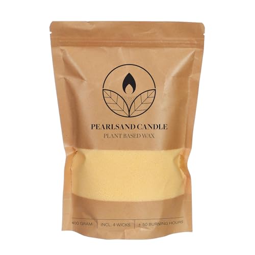 Kerzensand 400g mit 4 Dochten, DIY Kerzen, Kerzenwachs, Wachsgranulat, Kerzengranulat, pflanzenbasiertes Wachs gelb champagner CREME Kerzensand 400g mit 4 Dochten, DIY Kerzen, Kerzenwachs, Wachsgranulat, Kerzengranulat, pflanzenbasiertes Wachs gelb champagner CREME von ideas 4 seasons