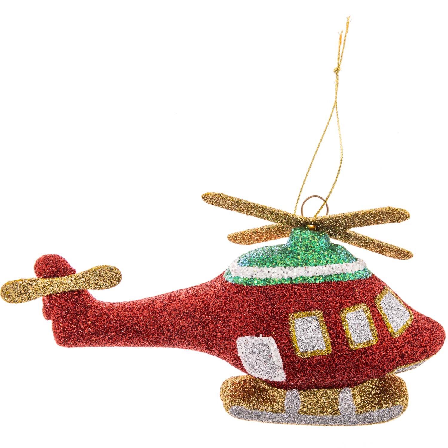 Baumschmuck Hubschrauber rot-glitter 13,5cm Baumschmuck Hubschrauber rot-glitter 13,5cm von idee. Creativmarkt