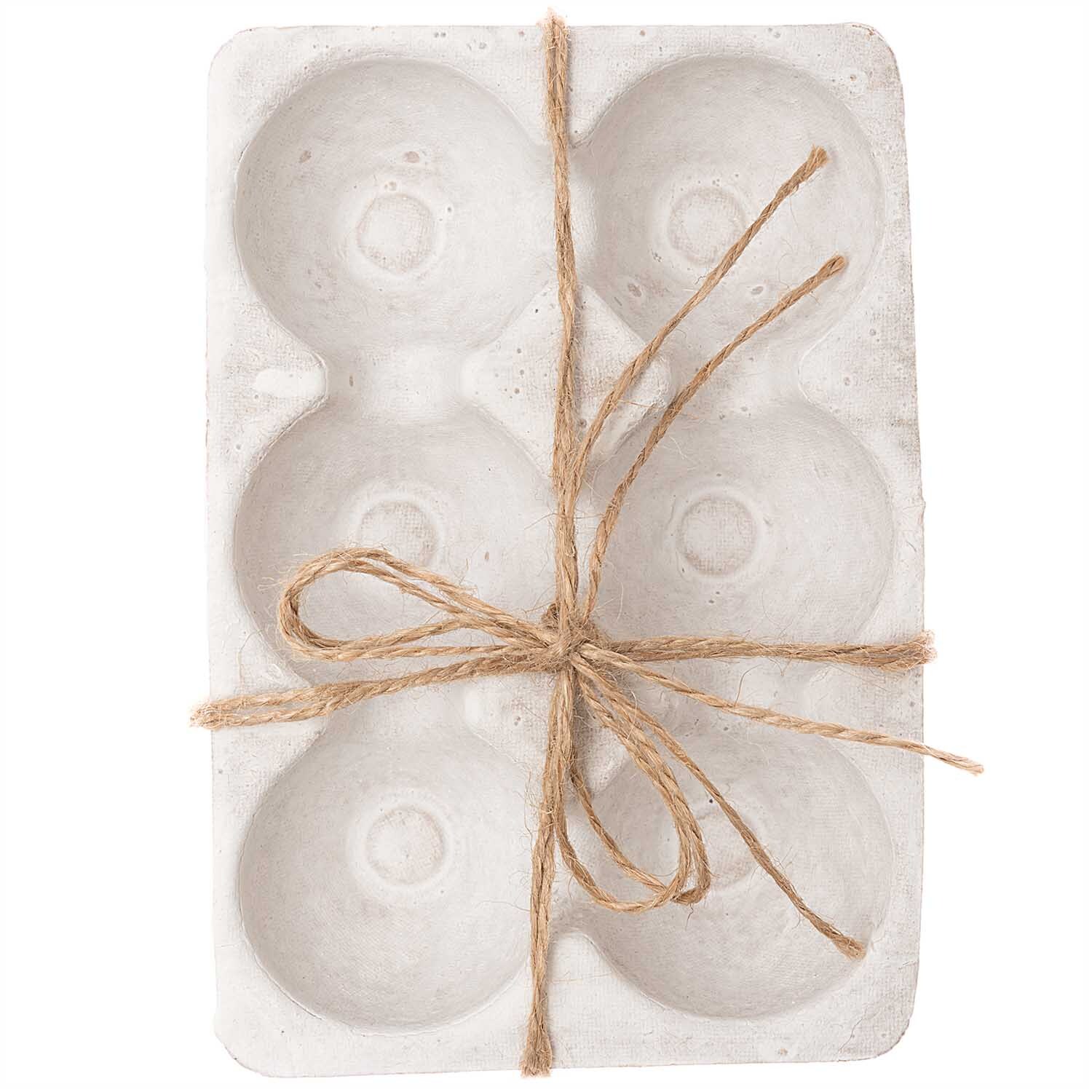 idee. Creativmarkt Dekotray Eierpappen weiß 15x10x4cm 2 Stück von idee. Creativmarkt