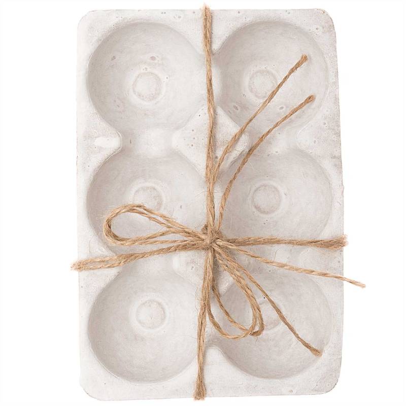 idee. Creativmarkt Dekotray Eierpappen weiß 15x10x4cm 2 Stück von idee. Creativmarkt