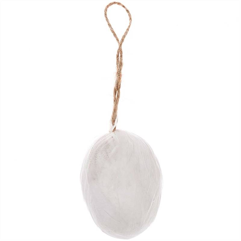 idee. Creativmarkt Federhänger Ei weiß 6cm von idee. Creativmarkt