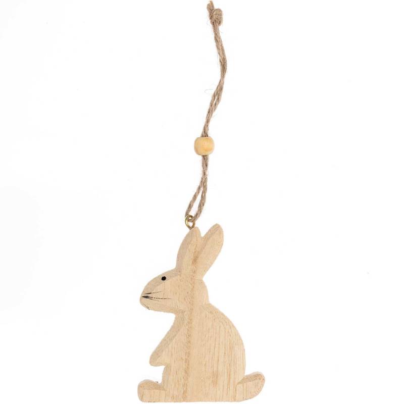 idee. Creativmarkt Hänger Hase aus Holz natur 15cm von idee. Creativmarkt