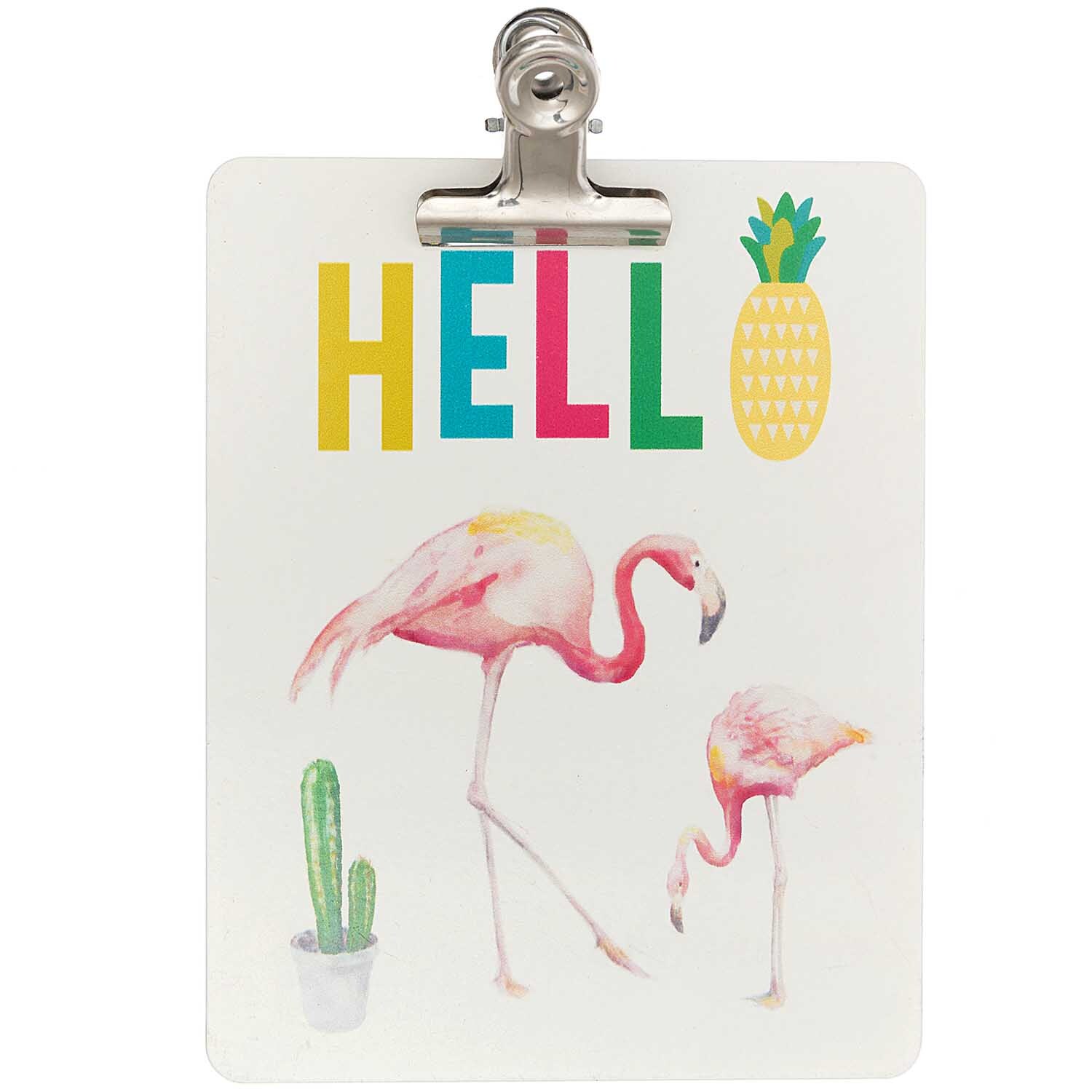 Klemmbrett Hello 19x15cm Klemmbrett Hello 19x15cm von idee. Creativmarkt